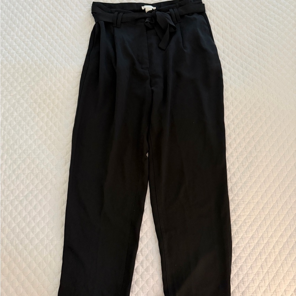 H&M Black High-Waisted Trousers